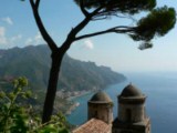 Amalfi Coast - Ravello, relaxing panoramas, natural theatre stages, blue mediterranean, rugged coast, music...paradise